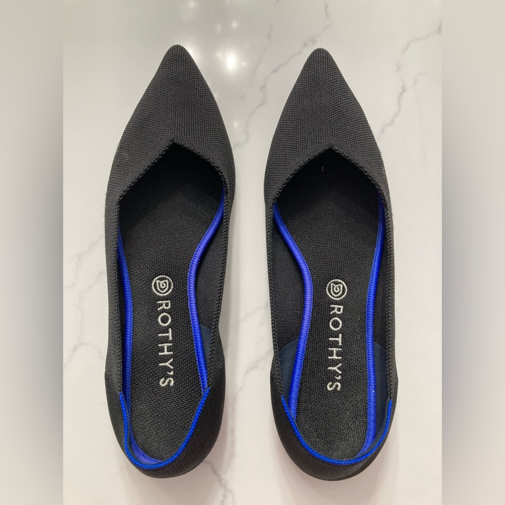 Rothy's The Point Flats - Solid Black